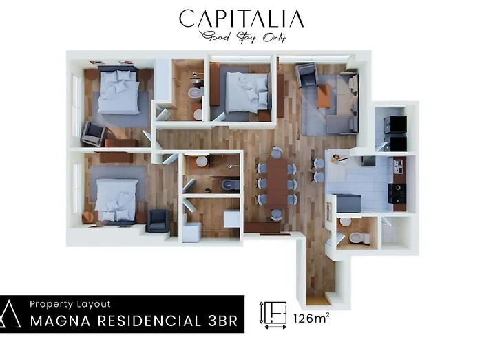 Capitalia Chic 3br With Premium Amenities Сasa de vacaciones
